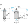 XCMH21F0L1 XCMH Limit Switches Мініатюрний пластик M12 head metal plunger NC + НВ Snap L1