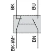 XCMN2102L5 Кінцевий вимикач XC Standard, XCMN, сталевий роликовий штовхач, 1NC+1NO, миттєве спрацювання, 5 m