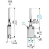 XCMN2107L1 Кінцевий вимикач XC Standard, XCMN, metal end plunger, 1NC+1NO, миттєве спрацювання, 1 m