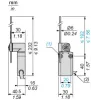 XCMN2159L2 Кінцевий вимикач XC Standard, XCMN, thermoplastic round стержень lever 6 mm, 1NC+1NO, миттєве спрацювання, 2 m