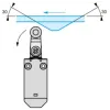 XCMW116 Бездротовий кінцевий вимикач, Кінцевий вимикач XC Standard, XCMW, steel roller lever