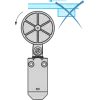 XCMW139 Бездротовий кінцевий вимикач XCMW - plastic roller 50 mm, lever