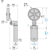 XCMW139 Бездротовий кінцевий вимикач XCMW - plastic roller 50 mm, lever