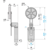 XCMW149 Бездротовий кінцевий вимикач XCMW - регульований 50 мм plastic roller lever