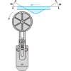XCMW149 Бездротовий кінцевий вимикач XCMW - регульований 50 мм plastic roller lever
