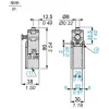 XCNR2510P20 Кінцевий вимикач XCNR - metal end plunger - 1NC+1НІ - slow - M20