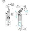 XCNR2527P20 Кінцевий вимикач XC Standard, XCNR, thermoplastic plastic roller lever plung. Ver, 1NC+1NO, повільний, M20