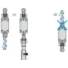 XCNT2145P16 Кінцевий вимикач XCNT - th.plastic roller lever var.length - 1NC+1НІ - snap - M16