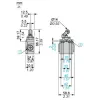 XCNT2721P16 Кінцевий вимикач XC Standard, XCNT, thermoplastic plastic roller lever plung. Hor, 2NC, повільний, M16