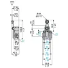 XCNT2745P16 Кінцевий вимикач XCNT - th.plastic roller lever var.length - 2NC - slow - M16