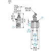 XCNTR2721P16 Кінцевий вимикач XCNTR - th.plastic roller lever plung. Hor - 2NC - slow - M16