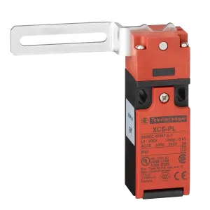 Охоронний вимикач, Запобіжні вимикачі Telemecanique XCS, XCSPL, elbowed flush lever, to left, 1NC+1NO, Pg11