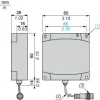 XGCS8901201 Компактна розумна антена, Radio frequency identification XG, RFID 13.56 MHz, flat form 80x80x26, M12, кабель 0.2 m