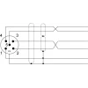 XGCS8901201 Компактна розумна антена, Radio frequency identification XG, RFID 13.56 MHz, flat form 80x80x26, M12, кабель 0.2 m