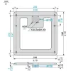 XGFEC2525 Radio frequency identification XG, field expander universal type, Sn 26...150 mm, 250 x 250 x 10 mm