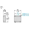 XGHB440845 Електронна бирка, Radio frequency identification XG, RFID 13.56 MHz, flat form 40 x 40 x 15, 8192 Bytes