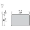 XGHB90E341 Електронна бирка, Radio frequency identification XG, RFID 13.56 MHz, Значок ISO 54 x 85.5 x 1, 1 KB
