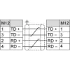 XGSZ12E1225 OsiSense XG cable M12/M12 D coded - Ethernet - 25м XGSZ12E1225 OsiSense XG cable M12/M12 D coded - Ethernet - 25м