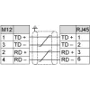 XGSZ12E4510 Мідний кабель Ethernet, Radio frequency identification XG, M12 D coded to RJ45, 10 m XGSZ12E4510 Мідний кабель Ethernet, Radio frequency identification XG, M12 D coded to RJ45, 10 m