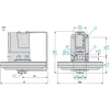 XMLBL05R2S12EX Реле тиску XMLB - 50 mbar - регульована шкала 2 пороги - 1 C/O