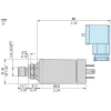 XMLK200P2C23TQ Електронні датчики тиску, Датчики тиску XM, sensor XMLK, 0...200 PSI, 1/4NPT, 4...20 мА, DIN, set of 25