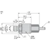XMLP001GL71F Електронні датчики тиску, Датчики тиску XM, transmitter 1 bar, 0...10 В, G1/4 A штекер, FPM, кабель ПВХ 2 m