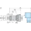XMLP004GC21F Електронні датчики тиску, Датчики тиску XM, transmitter 4 bar, 4...20 мА, G1/4 A штекер, FPM, DIN