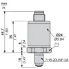 XMLP060BD270 Датчик тиску - XMLP - 60 bar - 7/16 male - 4..20мA - M12 - set of 1