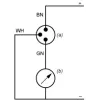 XMLP2D5GL71F Електронні датчики тиску, Датчики тиску XM, transmitter 2,5 bar, 0...10 В, G1/4 A штекер, FPM, кабель ПВХ 2 m