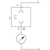 XMLPM00GC21F Електронні датчики тиску, Датчики тиску XM, vacuum transmitter -1 bar, 4...20 мА, G1/4 A штекер, FPM, DIN