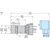 XMLPM00GC2BF Електронні датчики тиску, Датчики тиску XM, vacuum transmitter -1 bar, 4...20 мА, 7/16 20UNF female, FPM, DIN