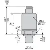 XMLPM09BD71FQ Датчик тиску - XMLP - -1+9bar - G1/4А male - 0..10V - M12 - set of 25