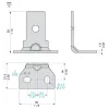 XMLPZLH01 Датчики тиску XM, fixing bracket, for ЗМЛП display & switch, horizontal surface