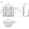 XMLPZLV01 Датчики тиску XM, fixing bracket, for ЗМЛП display & switch, vertical surface or pipe