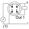 XMLR001G1N75 Датчики тиску XMLR 1bar - G 1/4 - 24В DC - 0..10 V - NPN - M12