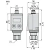 XMLR160M2N09 Датчики тиску XMLR 160 бар - SAE 7/16-20UNF-2B - 24В DC - 2xNPN - M12