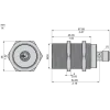 XS130BLPBM12 Індуктивний датчик XS1 M30, L68 мм, латунь, Sn10 мм, 12..24В DC, M12