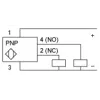 XS1N12PC419D Індуктивний датчик XS1 M12, PNP НІ&NC, встановлення врівень, Sn4 мм, 12..24В DC, M12