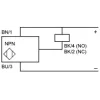 XS212B4NBL2 Індуктивний датчик наближення XS, inductive sensor XS2 M12, L37мm, латунь, Sn8 мм, 12...24 V DC, кабель 2 m