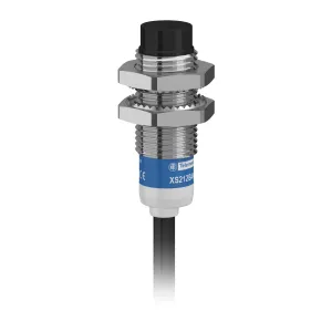 Індуктивний датчик наближення XS, inductive sensor XS2 M12, L37мm, латунь, Sn8 мм, 12...24 V DC, кабель 2 m