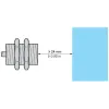 XS212B4PAL2 Індуктивний датчик наближення XS, inductive sensor XS2 M12, L37мm, латунь, Sn8 мм, 12...24 V DC, кабель 2 m