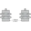 XS212B4PBL2 Індуктивний датчик наближення XS, inductive sensor XS2 M12, L37мm, латунь, Sn8 мм, 12...24 V DC, кабель 2 m