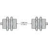 XS218B4PBL2 Індуктивний датчик наближення XS, inductive sensor XS2 M18, L41 мм, латунь, Sn16 мм, 12...24 V DC, кабель 2 m