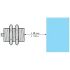 XS218B4PBL2 Індуктивний датчик наближення XS, inductive sensor XS2 M18, L41 мм, латунь, Sn16 мм, 12...24 V DC, кабель 2 m