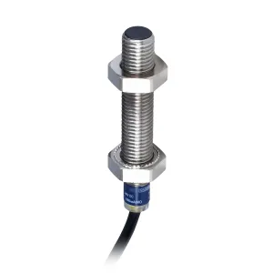 Індуктивний датчик наближення XS, inductive sensor XS5 M8, L51 мм, нержавіюча сталь, Sn1.5 mm, 12...48 V DC, кабель 2 m