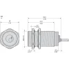XS630B1PBL10EX Індуктивний датчик наближення XS для пилу в небезпечних зонах, M30, Sn15 мм, 12...48 V DC, NC, кабель 10 m XS630B1PBL10EX Індуктивний датчик наближення XS для пилу в небезпечних зонах, M30, Sn15 мм, 12...48 V DC, NC, кабель 10 m