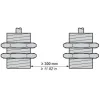 XS630B5PAL2 Індуктивний датчик наближення XS, inductive sensor XS6 M30, L64 мм, латунь, Sn30 мм, 12...48 V DC, кабель 2 m