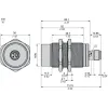XS630B5PBM12 Індуктивний датчик наближення XS, inductive sensor XS6 M30, L74 мм, латунь, Sn30 мм, 12...48 V DC, M12