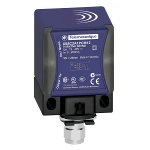 Індуктивний датчик наближення XS, inductive sensor XS8 40x40x70, PBT, Sn20 mm, 12...48 V DC, M12