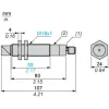 XU2S18PP340WD Safety з прохідним променем pair photo electric sensors, Preventa Safety detection, security light curtain XU2 S, of body, 750...1200 mm, 12...24 В